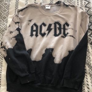 AC DC tie dye sweater Forever 21